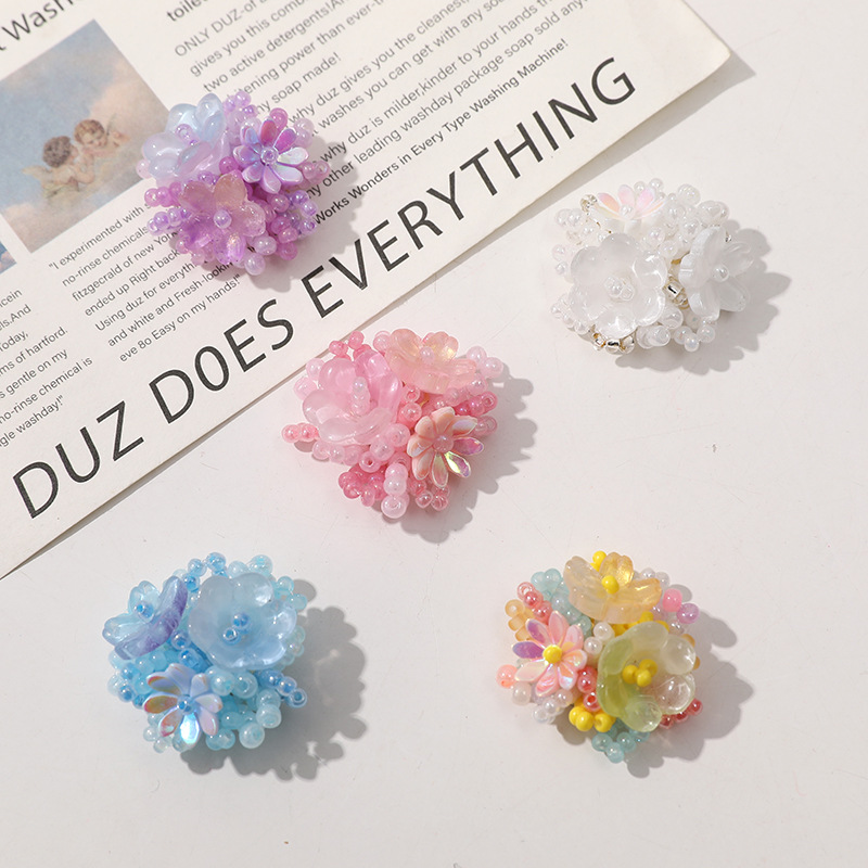 2pcs Crystal Flower Patches fo - Men Accessories Jewellery 评论和价格