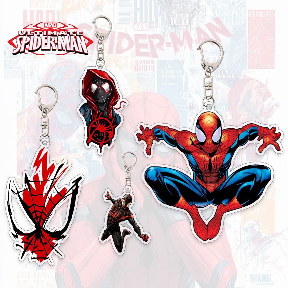 Spider Man Acrylic Keychain An - Men Accessories Bag 评论和价格