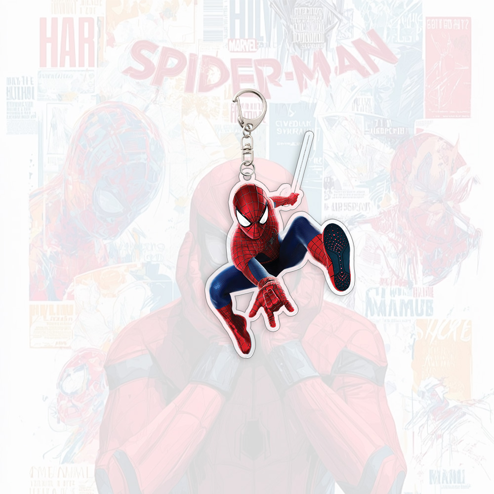 Spider Man Acrylic Keychain An - Men Accessories Bag 评论和价格