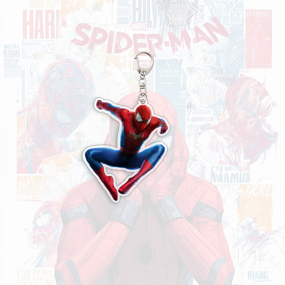 Spider Man Acrylic Keychain An - Men Accessories Bag 评论和价格