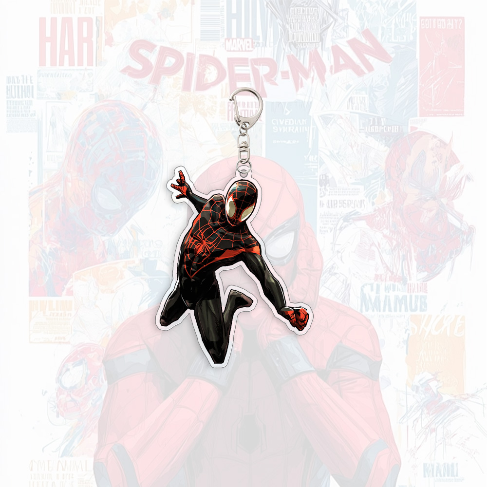 Spider Man Acrylic Keychain An - Men Accessories Bag 评论和价格