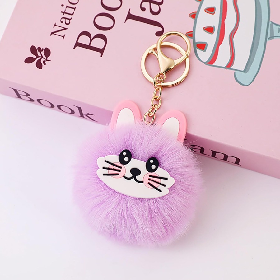 Cute Cat Stuff Keychain for Wo - Men Accessories Bag 评论和价格