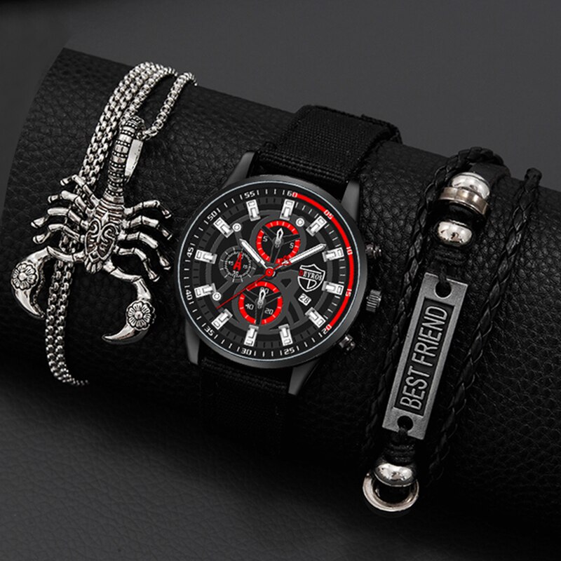 3PCS Set Fashion Mens Simple W - Men Accessories For Wrist 评论和价格